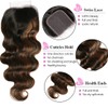 UNICE Brown Highlight Body Wave Human Hair 3 Bundles with