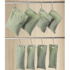 Air purification moisture removal bamboo charcoal bag 8 piece set (green) DP67547 2ea