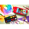 Faber-Castell FABER-CASTELL 125017 - Wasserfarbkasten 12 Farben, inkl. Pinsel, Malkasten