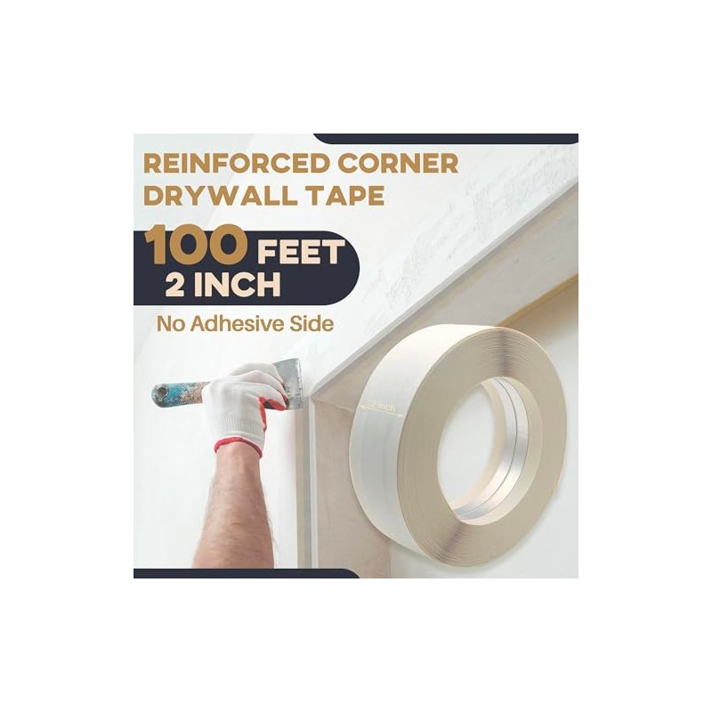 Drywall Corner Tape - 100 Ft Roll Reinforced Drywall Corner