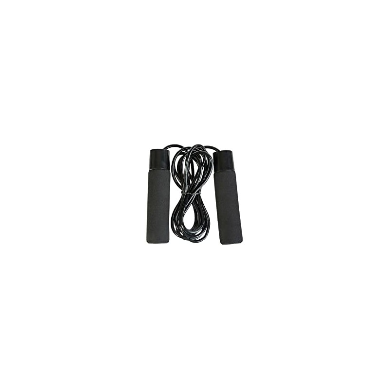 Endurance Unisex skipping rope with weight 1001 black, one size