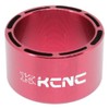 KCNC Hollow Design Headset Spacer 5 mm 1 1/8" Red