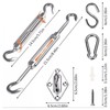 Shade Sail Hardware Kit 304 Stainless Steel S Hook M6