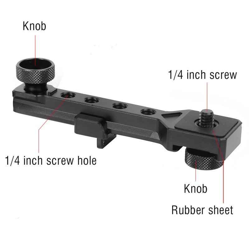 Aluminium Alloy Black Stabilizer Expansion Bracket Counterweight Plate Ballhead Accessory