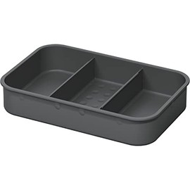 NINKA Eins2top 5003.11 41514 Organic Bowl with 3 Divisions Cover with Filter for 4.2 / 5.5 / 8 Litres Dark Grey / Silver 3 Divisions