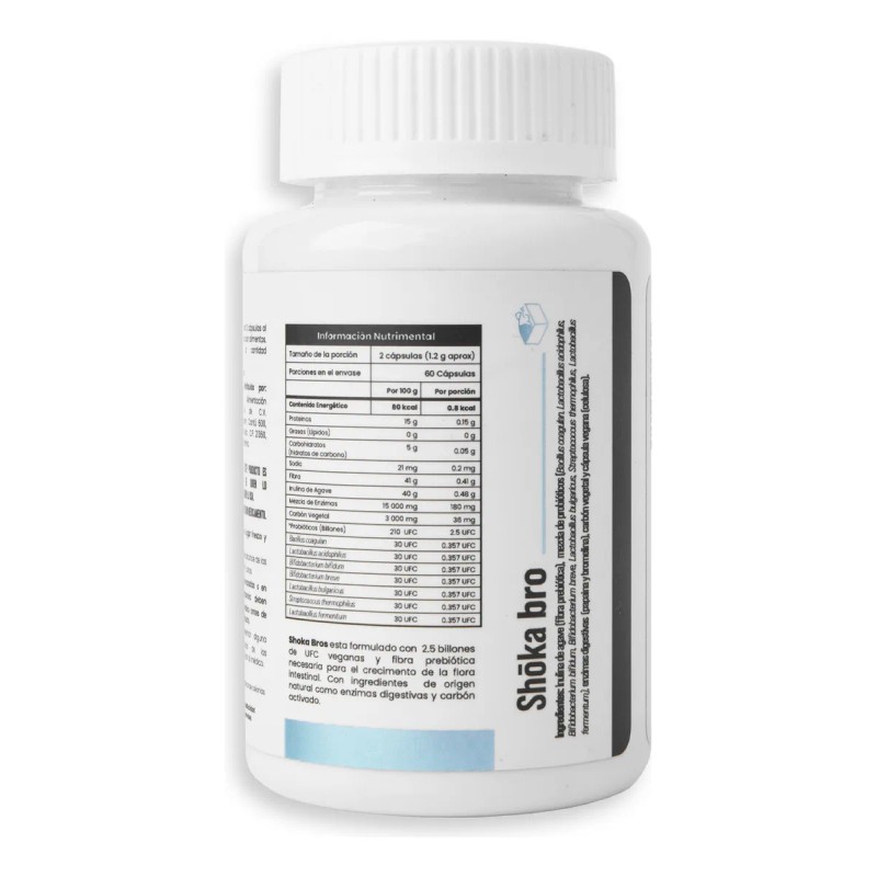 Shoka Eiyo Bros Capsula Veganas Equilibrio Digestivo Sabor Sin sabor
