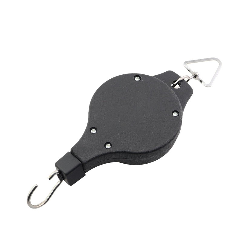 Guifeng Black Gardening Retractable Hook Flower Basket Creative Hook Home