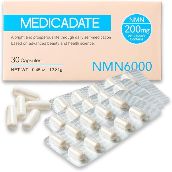 [Japanese NMN] MMEDICADATEカHighly blended NMN supplement 6000 mg (200 mg