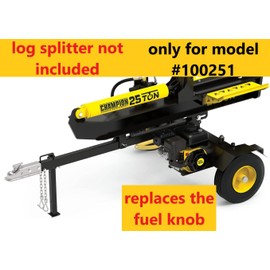 Replacement Fuel Knob Switch Run Off for Champion 25 Ton Log Splitter (model #100251) and compatible screw - new, 3d printed part