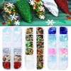 36 Grids Christmas Nail Art Glitters Sequins,Holographic Snowflake Nail Art