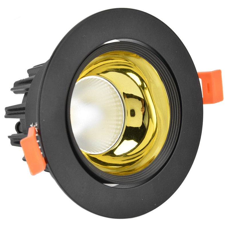 LED Downlight Aluminum Adjustable Angle Dustproof Ceiling Embedded Spotlight for