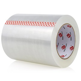 BOMEI PACK Cinta de Embalaje Transparente, Cinta de Embalaje Industrial para Embalaje de Envíos Sellado de Mudanzas (6 pulgadas)