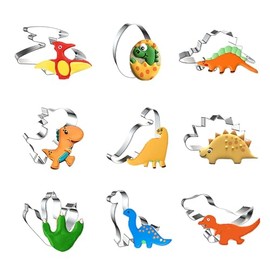 WJSYSHOP Dinosaur Cookie Cutters 9-Pc Set – A