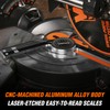WEN Miter Saw Protractor, 7.25-Inch Aluminum Alloy with Laser-Engraved Scaled