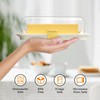Pisol Butter Dish with Lid for Countertop and Refrigerator Door
