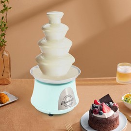4 Tier Chocolate Fountain Machine, Electric Chocolate Fondue Fountain Machine Cheese Fountain 180W Party Chocolate Fountain for Nacho Cheese Sauce Liqueuers Wedding Birthday Party