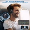 Queemie Wireless ANC TV Headphones for Seniors - Active Noise