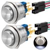 22mm Push Button Switch Momentary Latching High Round Waterproof IP67