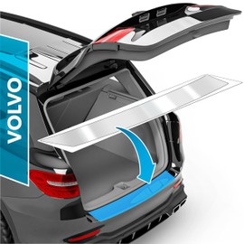 uProtect Car Bumper Protector Full Set for Volvo XC60 2 (II) 246 I 2017-2024 - Rear Bumper guards for cars, anti scratch, Paint Protector For Sill Lip - Transparent Glossy