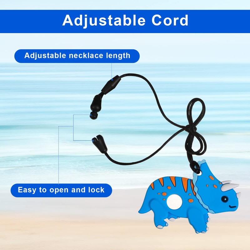 Tagaremuser Pack of 4 Chew Chain for Children, Teething Ring