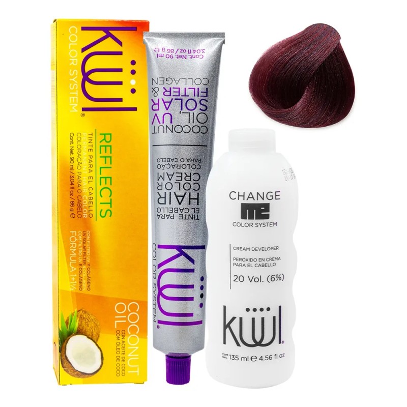 Tinte para el cabello Kuul Color Reflects Rojo Violeta 90ml