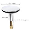 yivom Bath Chock Plug, Bath Plug 43 mm, Brass Drain