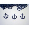 100 Navy Blue Anchor Confetti Nautical Baby Shower 1 Inch
