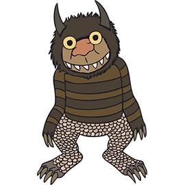 Vinyl Wall Decal: Fantasy Film Where The Wild Things are | 20" x 32" Kids Room Carol Wild Things Creature Colored Bedroom Home Sticker Décor