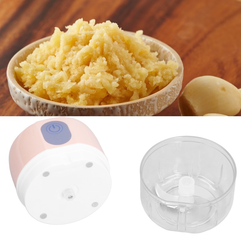Electric Garlic Masher Mini Wireless Automatic Garlic Chopper for Kitchen