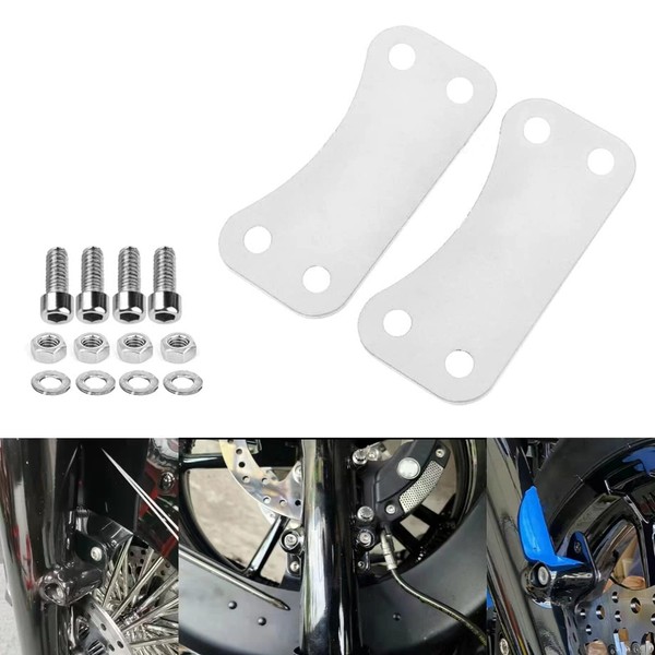 XYZMT Motorcycle Front 21" Wheel Fender Risers Lift Brackets for