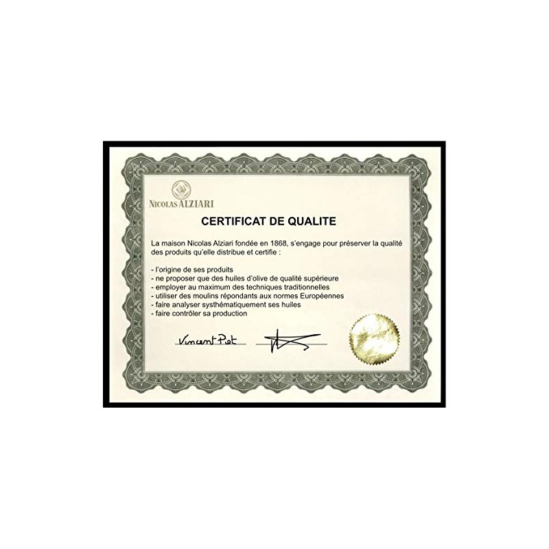 Nicolas Alziari "CUVÉE PAULINE" (1000 ML, 34 FL Oz) Organic