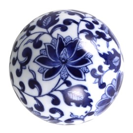 CIYODO Elegant Underwater Sphere Hand-Painted Ceramic Balls Fish Pond and Tank Decorations