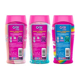 Grisi Kids Shampoo Infantil Neonatos, 3 en 1 Shampoo, Acondicionador y Gel de baño, Aroma a Bombón, 300 ml