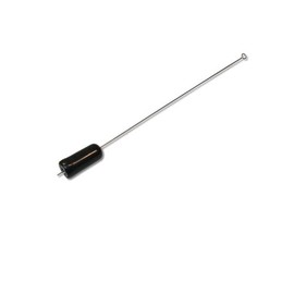 Antenna with Coaxial Connection F Connector for use with Gate receiver 8" long and a protective rubber, Silver, 8 Inch