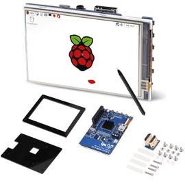 3.5 inch LCD Screen for Raspberry , IPS 60fps 3.5 inch LCD Display for Raspberry with Black Acrylic Case, 320x480~1920x1080 Adjustable Resolution