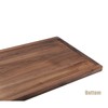 MAGIGO 30 x 15 Inches Large Rectangle Black Walnut Wood