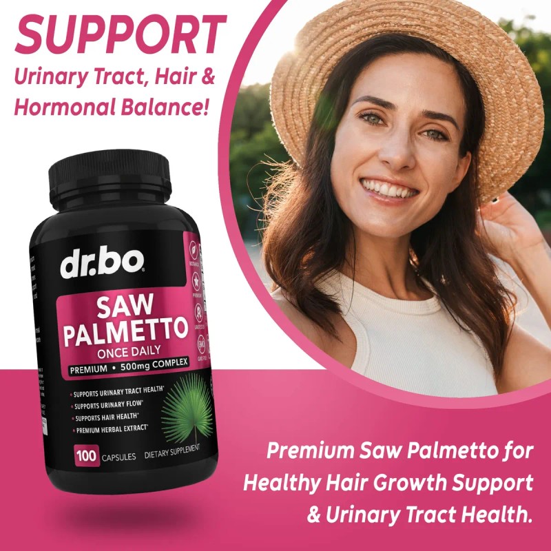 Dr. Bo Saw Palmetto Para Mujeres 100 Cápsulas