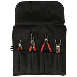 Knipex Tools 9K 00 80 21 US Precision Circlip Snap-Ring Pliers Set (4 Piece)