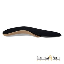 Natural Foot Orthotic Cushions. Perfect to be worn over Orthotic arch support insoles. Adds comfort, prevents step shock, and wicks away perspiration. USA Made. 1 Pair of shoe insole inserts.
