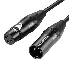 SHULIANCABLE Microphone Cable, XLR Male to XLR Female, Microphone Cable for Microphone, Amplifier, Mixer, Speaker, etc. (15 m)