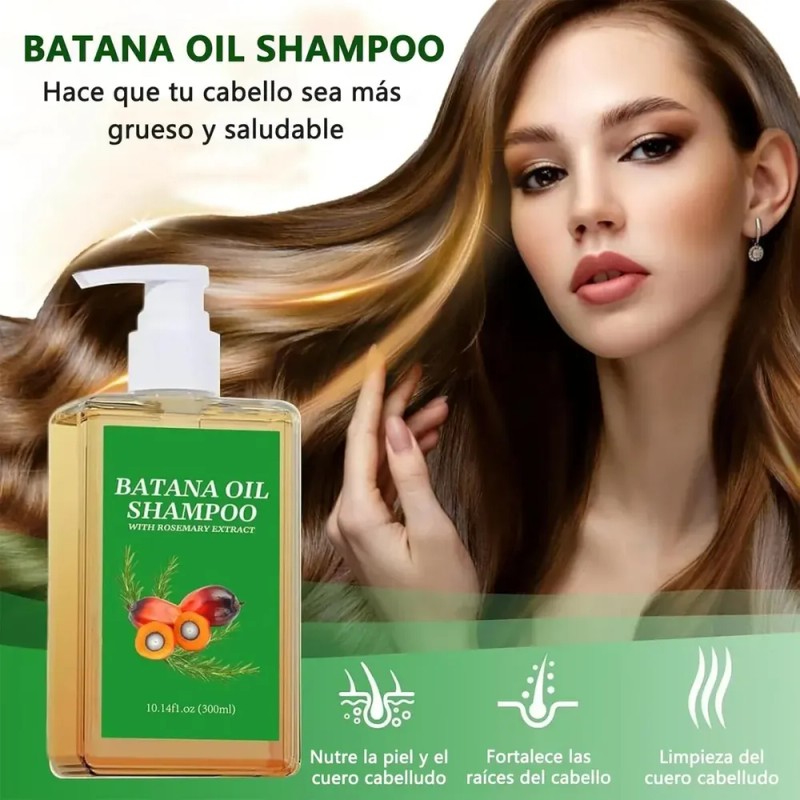 3pcs Champú De Aceite De Batana Con Extracto De Romero