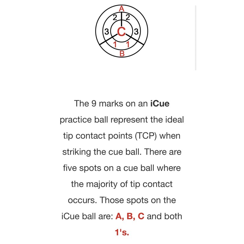 Aramith 2 1/4” iCue Clock Billiards Training Pool Cue Ball