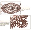uxcell 2Pack Retro Lace Placemat 12x17-in Oval Embroidered Table Place
