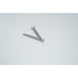 Drilling Screws 6.3 x 50 Pack of 20 Countersunk Head TX - Form O Stainless Steel A2 / V2A, Self-Tapping Screws DIN 7504 / ISO 15480 - Rust-Free