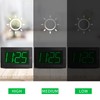 KWANWA Alarm Clock, Wall Clock, Digital Clock, 3" LED Digit