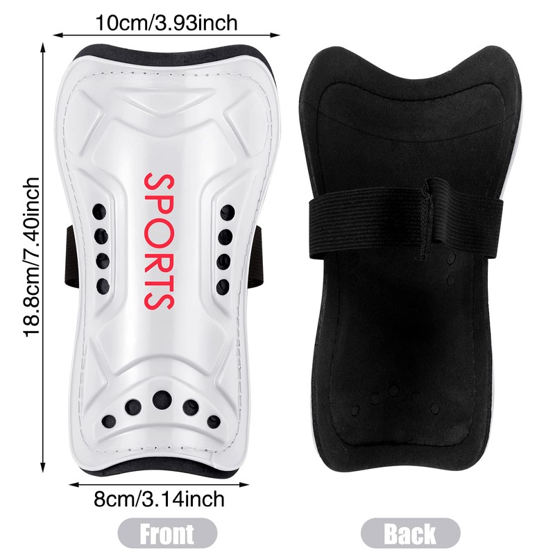 Football Shin Pads, Kids Soccer Shin Guards Large Perforated Breathable