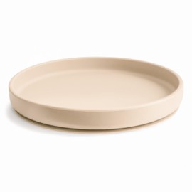 mushie Classic Silicone Suction Plate | BPA-Free Non-Slip Design (Shifting Sand)