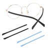 TORWOL Eyeglass Replacement Temples,Anti-Slip Long Silicone Glasses End Tips Ear