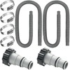 Saintrygo 2 Pack Thickened Pool Hose for Above Ground Pools