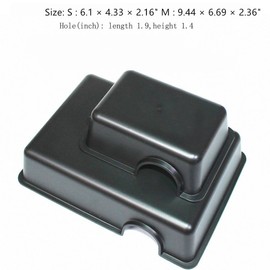 Reptile Hide Box, Small Animal Hideaway, Hides with Texture Help Peeling, for Snakes, Lizards, Leopard Gecko (S & M)